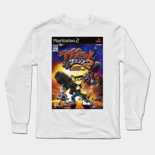 Ratchet and Clank 2 Japanese Cover Long Sleeve T-Shirt by MegacorpMerch